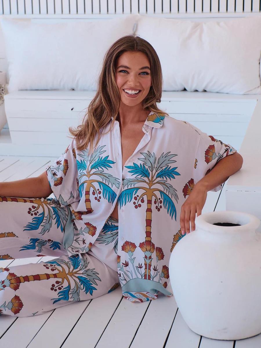 JAASE - Lola Shirt Palm Cove Print
