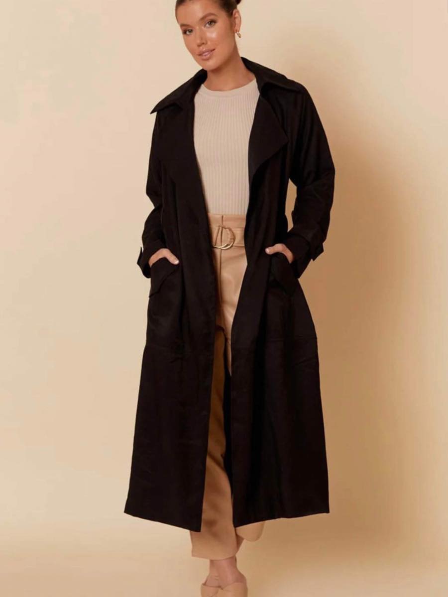 Zoe Trench Coat (Black)