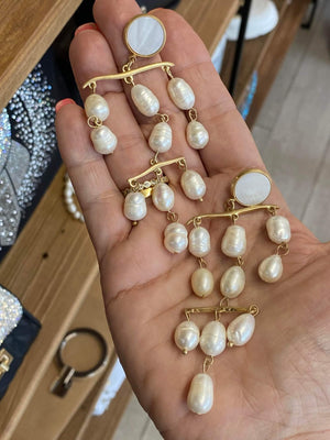 Freshwater Pearl Statement Zuzu Earrings